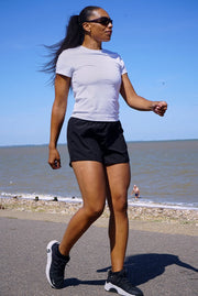 Black 4” High Rise Shorts with Liner