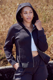 Black Fitted Hoodie