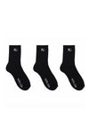 Classic Crew Socks Black Pack (3 pack)