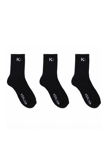 Classic Crew Socks Black Pack (3 pack)