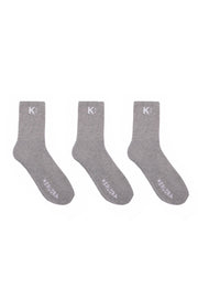 Classic Crew Socks Grey Pack (3 pack)