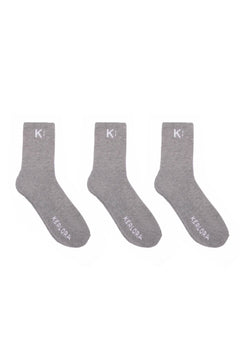 Classic Crew Socks Grey Pack (3 pack)