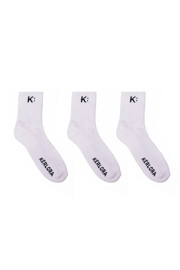 Classic Crew Socks White Pack (3 pack)