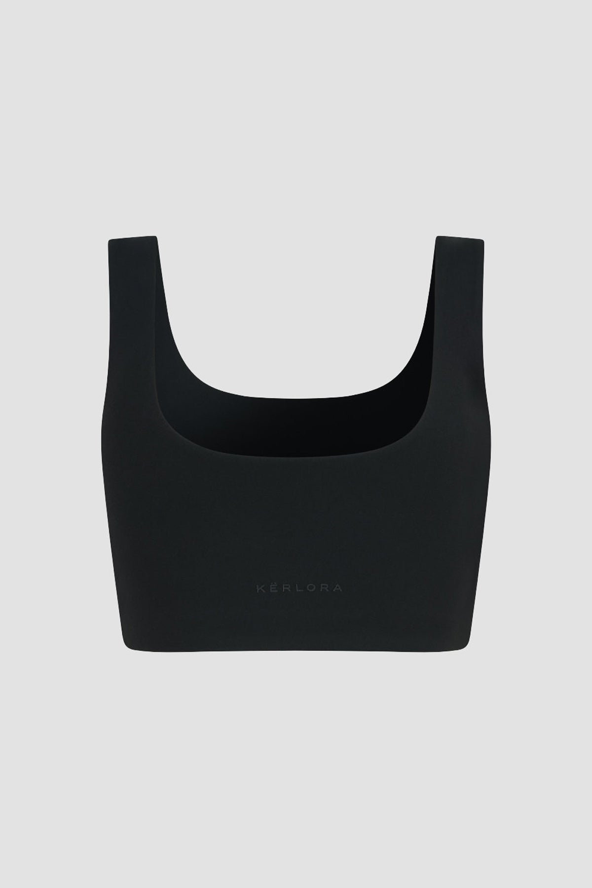 Black Scoop Neck and Back Sports Bra