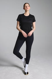 Black Mesh Running Tshirt