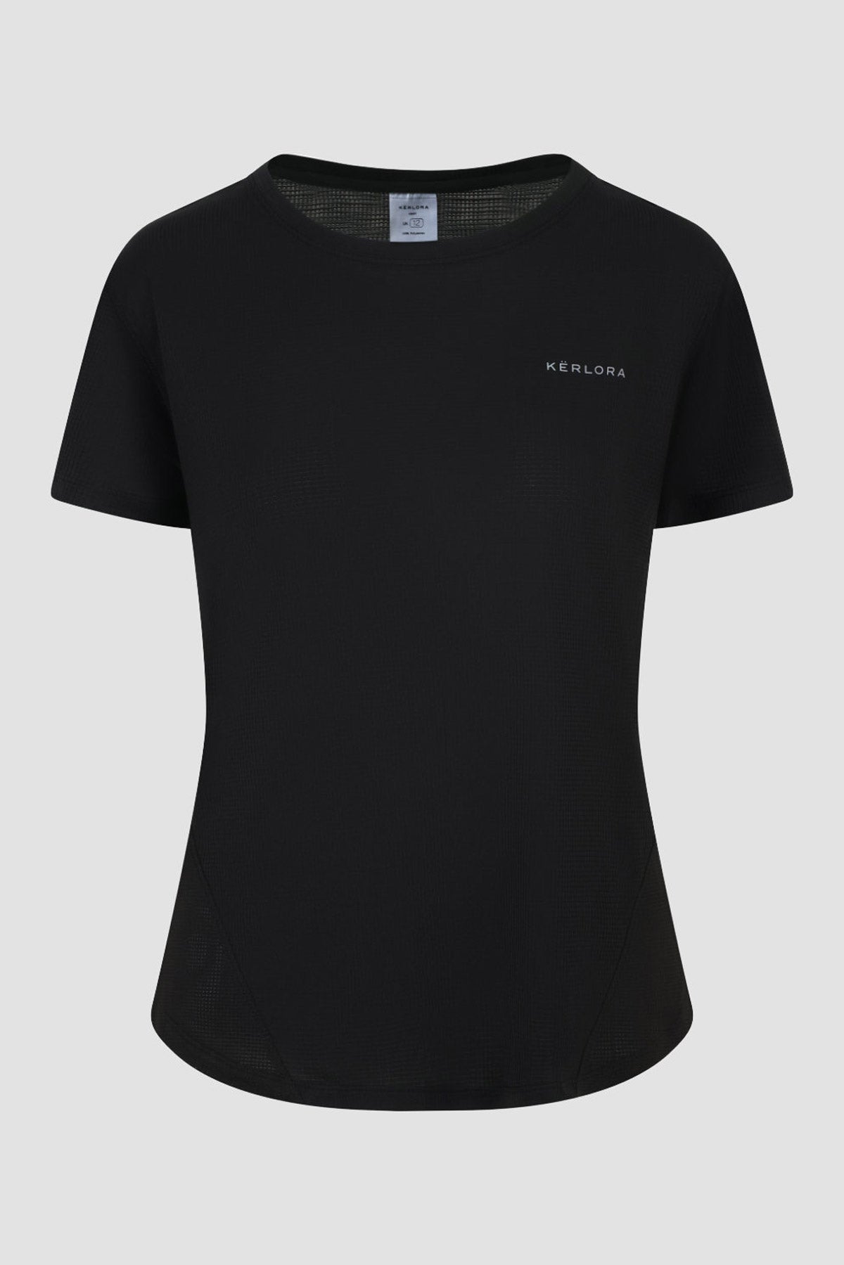 Black Mesh Running Tshirt
