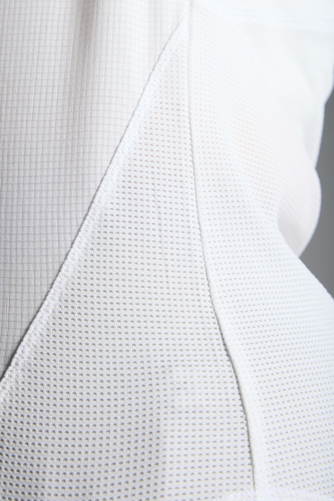 White Mesh Running Tshirt