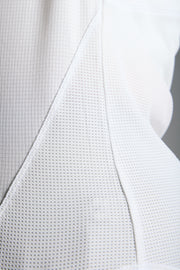 White Mesh Running Tshirt