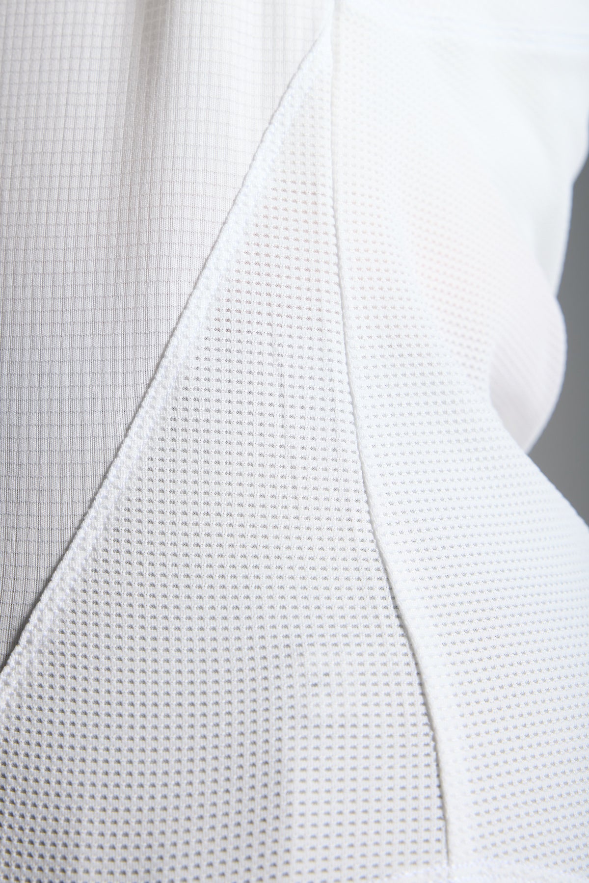 White Mesh Running Tshirt