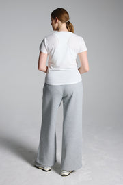White Mesh Running Tshirt
