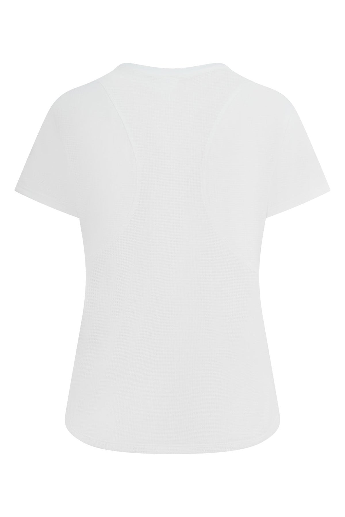 White Mesh Running Tshirt
