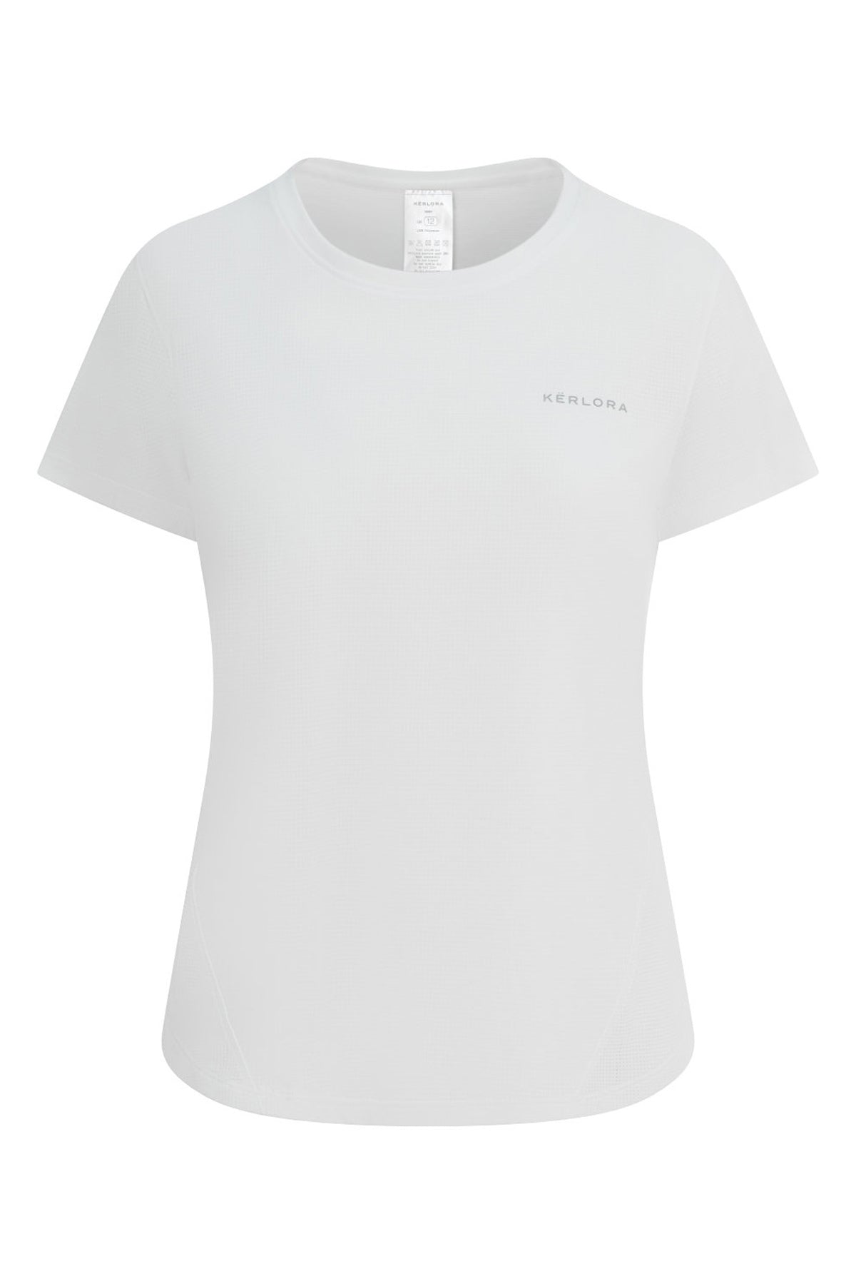 White Mesh Running Tshirt