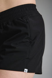 Black 4” High Rise Shorts with Liner