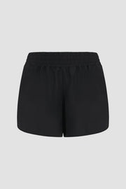 Black 4” High Rise Shorts with Liner