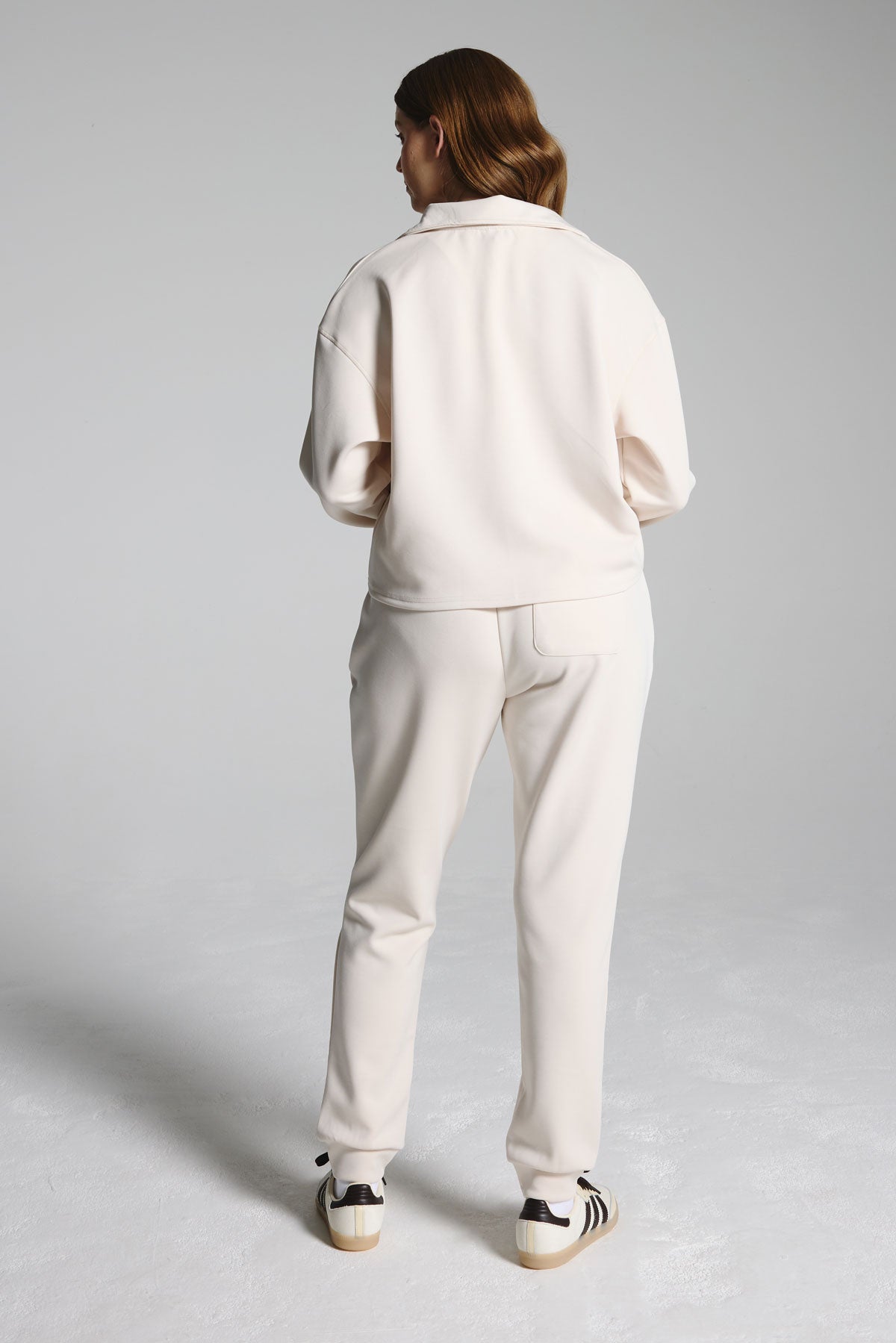Cream Sand Washed Modal Mix Joggers