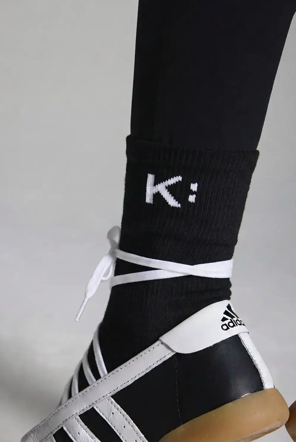 Black Classic Crew Socks (Single)