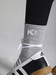 Grey Classic Crew Socks (Single)
