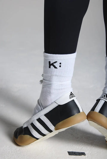 White Classic Crew Socks (Single)