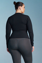 Black Long Sleeve Performance Top