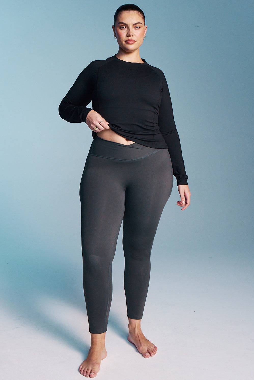 Black Long Sleeve Performance Top