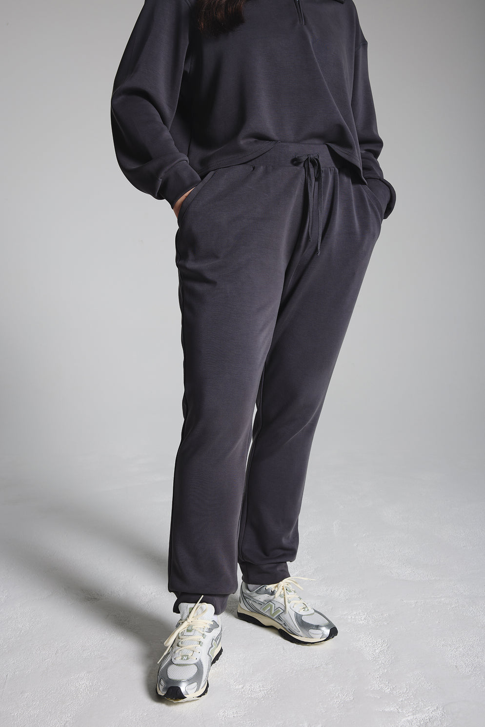 Charcoal Sand Washed Modal Mix Joggers