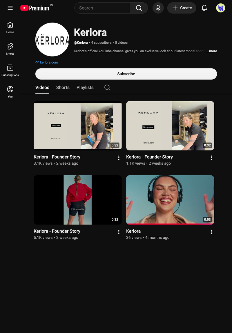 YouTube page preview