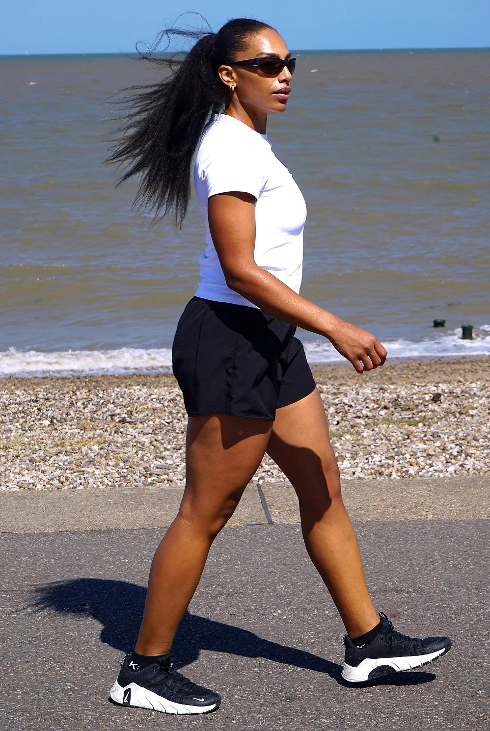 White Fitted Performance Tshirt
