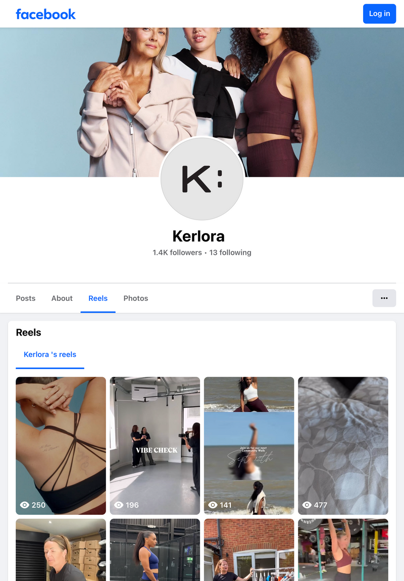Facebook page preview