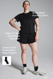 Black Running Set