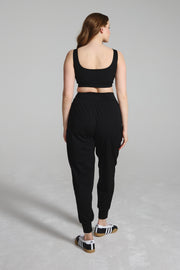 Black High Rise Performance Pants