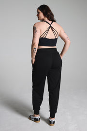 Black High Rise Performance Pants