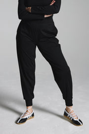 Black High Rise Performance Pants