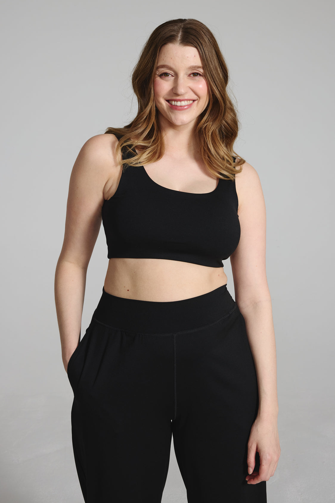 Black High Rise Performance Pants