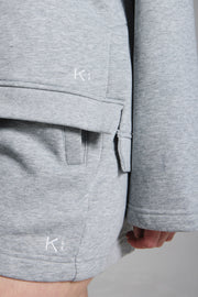 Cool Pebble Grey Fleece Lined Sweat Shorts