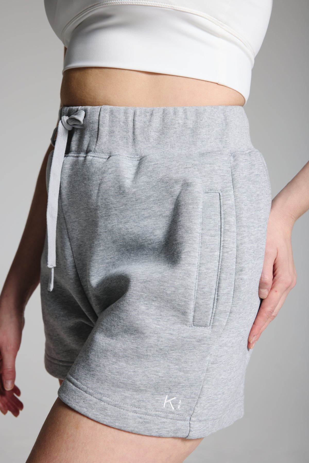 Cool Pebble Grey Fleece Lined Sweat Shorts