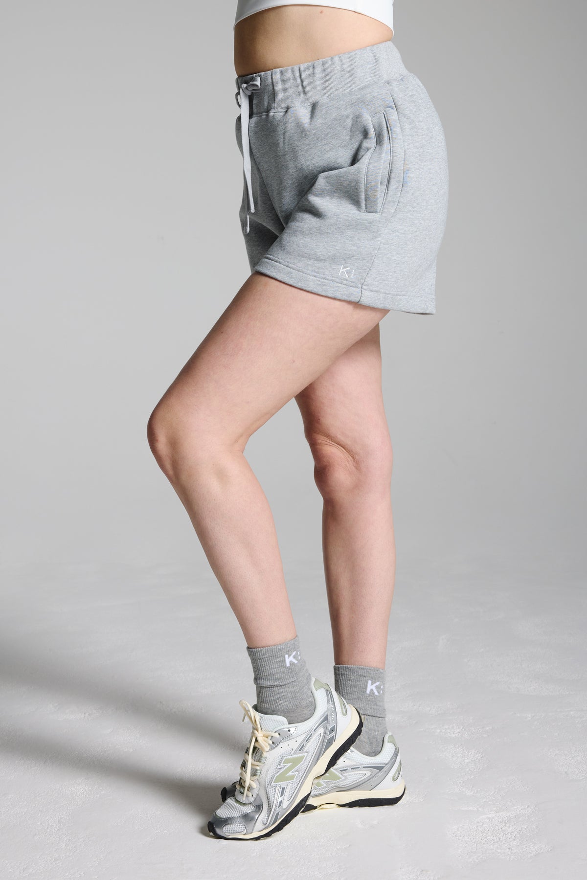 Cool Pebble Grey Fleece Lined Sweat Shorts
