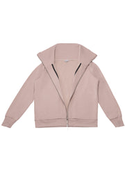 Shell Double Zip High Collar Jacket