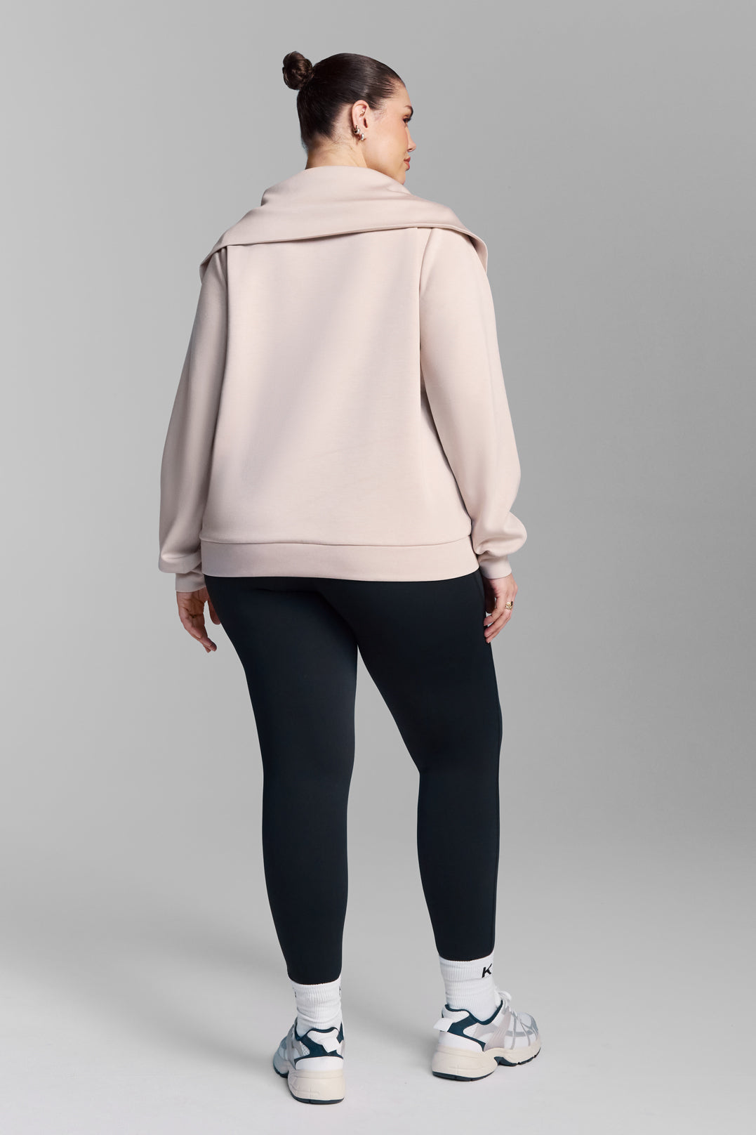 Shell Double Zip High Collar Jacket