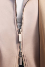 Shell Double Zip High Collar Jacket
