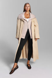 Shell Double Zip High Collar Jacket