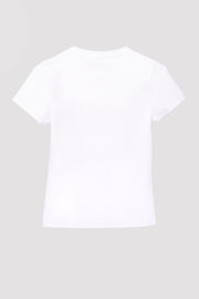 White Fitted Performance Tshirt