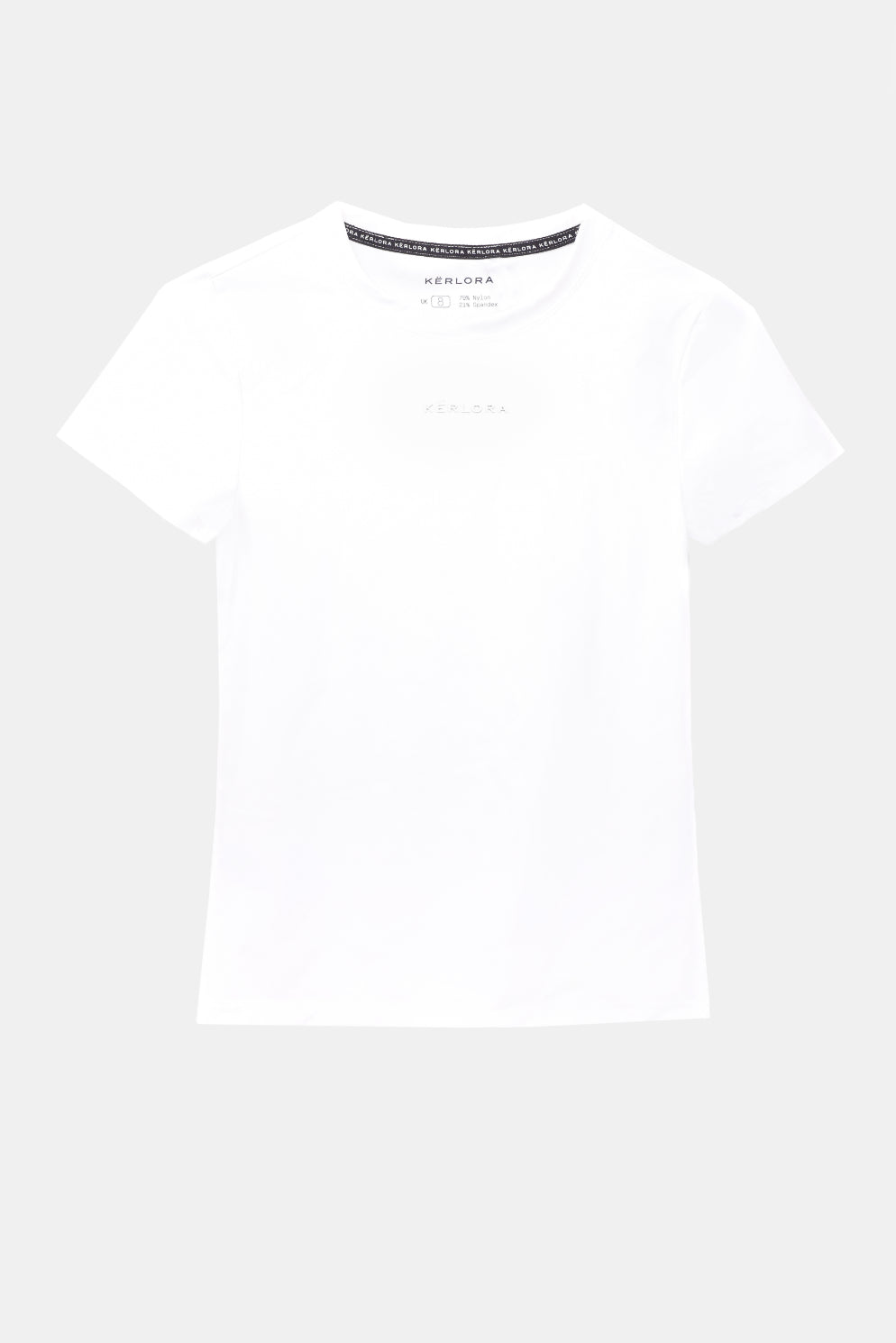 White Fitted Performance Tshirt