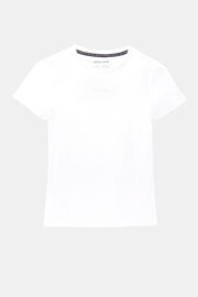 White Fitted Performance Tshirt