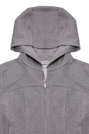 Grey Fitted Hoodie