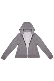 Grey Fitted Hoodie