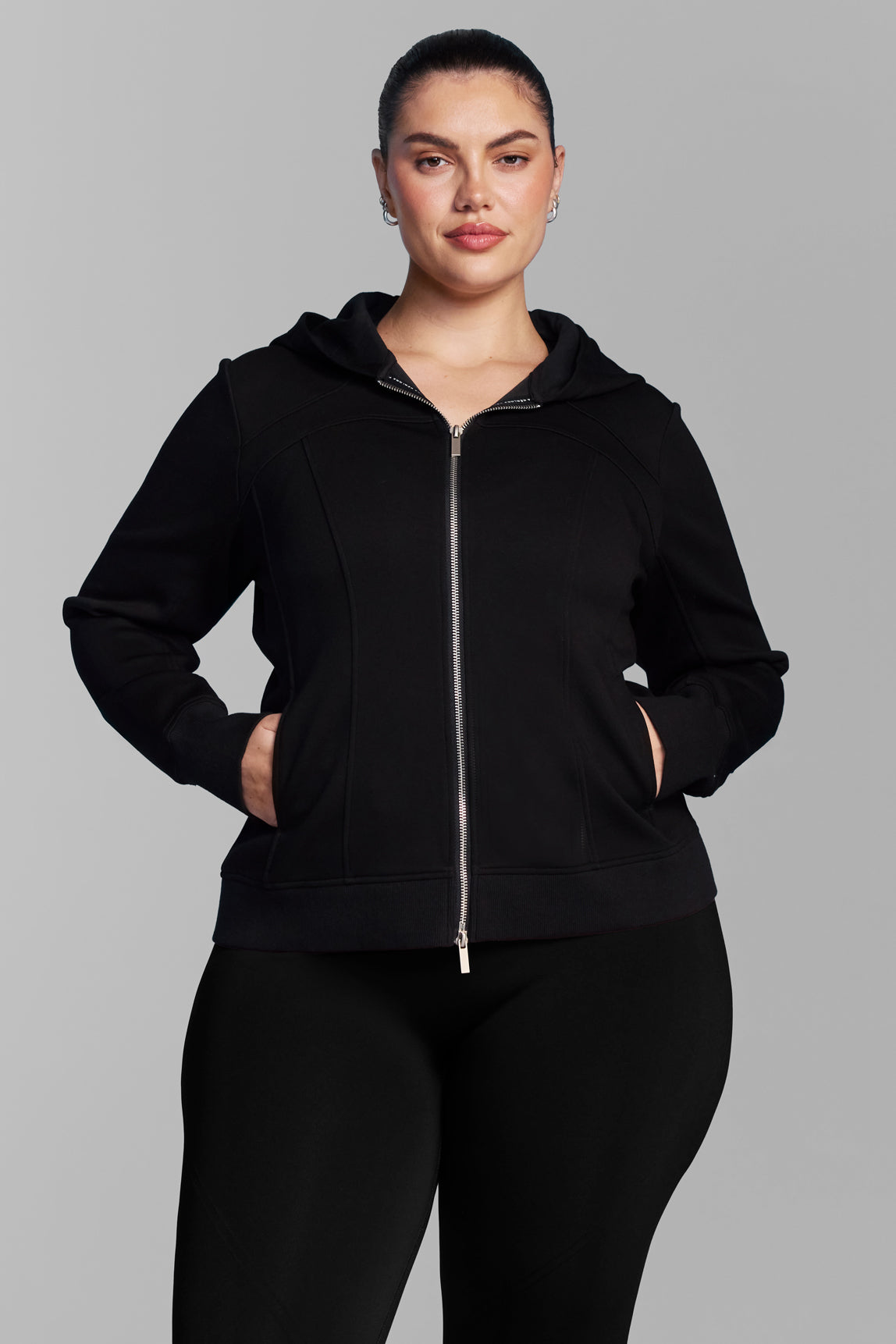 Black Fitted Hoodie