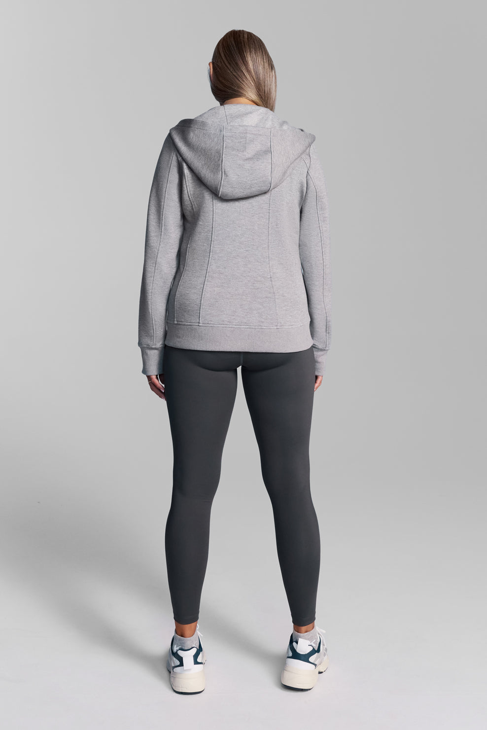 Grey Fitted Hoodie