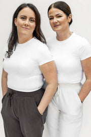 White Fitted Performance Tshirt
