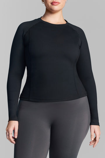 Black Long Sleeve Performance Top