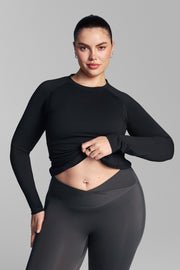 Black Long Sleeve Performance Top